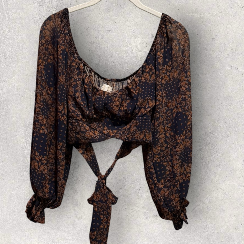 Altard State Women’s Crop Sheer Design Top